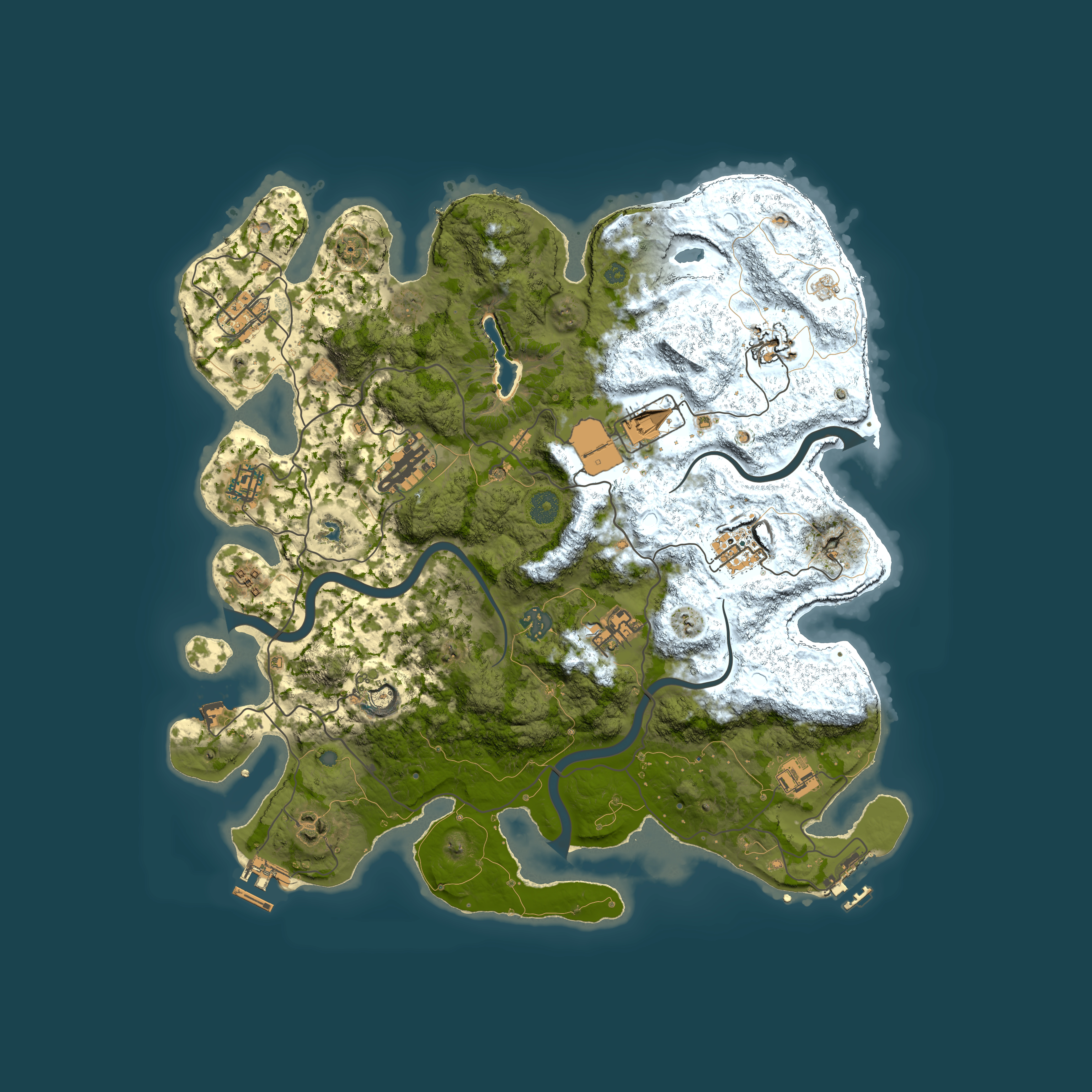 Full top-down render of Rust map seed 1872214859, 4000x4000m