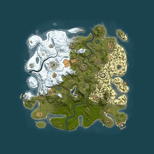 Rust map seed 23776092, 4000x4000m top-down preview
