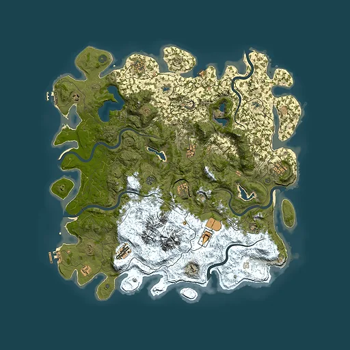 Rust map seed 12475125, 5000x5000m top-down preview