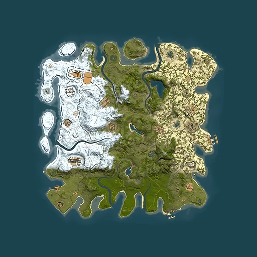 Rust map seed 404677635, 4500x4500m top-down preview