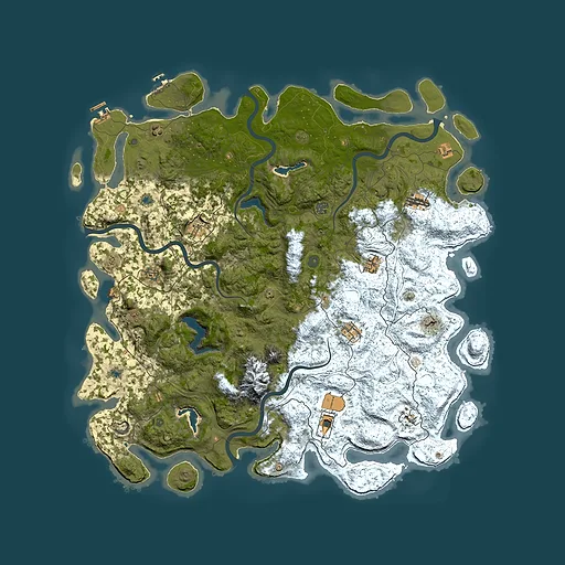 Rust map seed 1175892978, 5500x5500m top-down preview