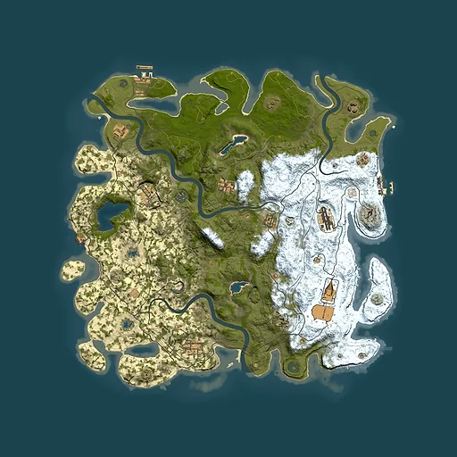 Rust map seed 1018875237, 4500x4500m top-down preview