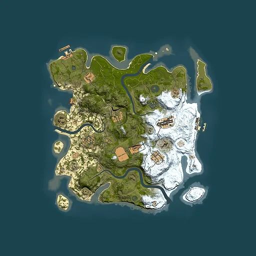 Rust map seed 1488557996, 3500x3500m top-down preview