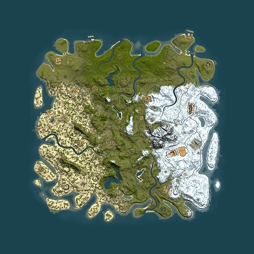 Rust map seed 1650674081, 5500x5500m top-down preview