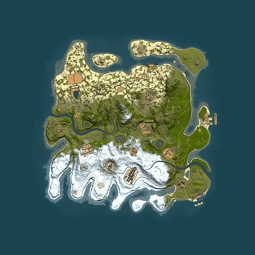 Rust map seed 523563710, 3500x3500m top-down preview