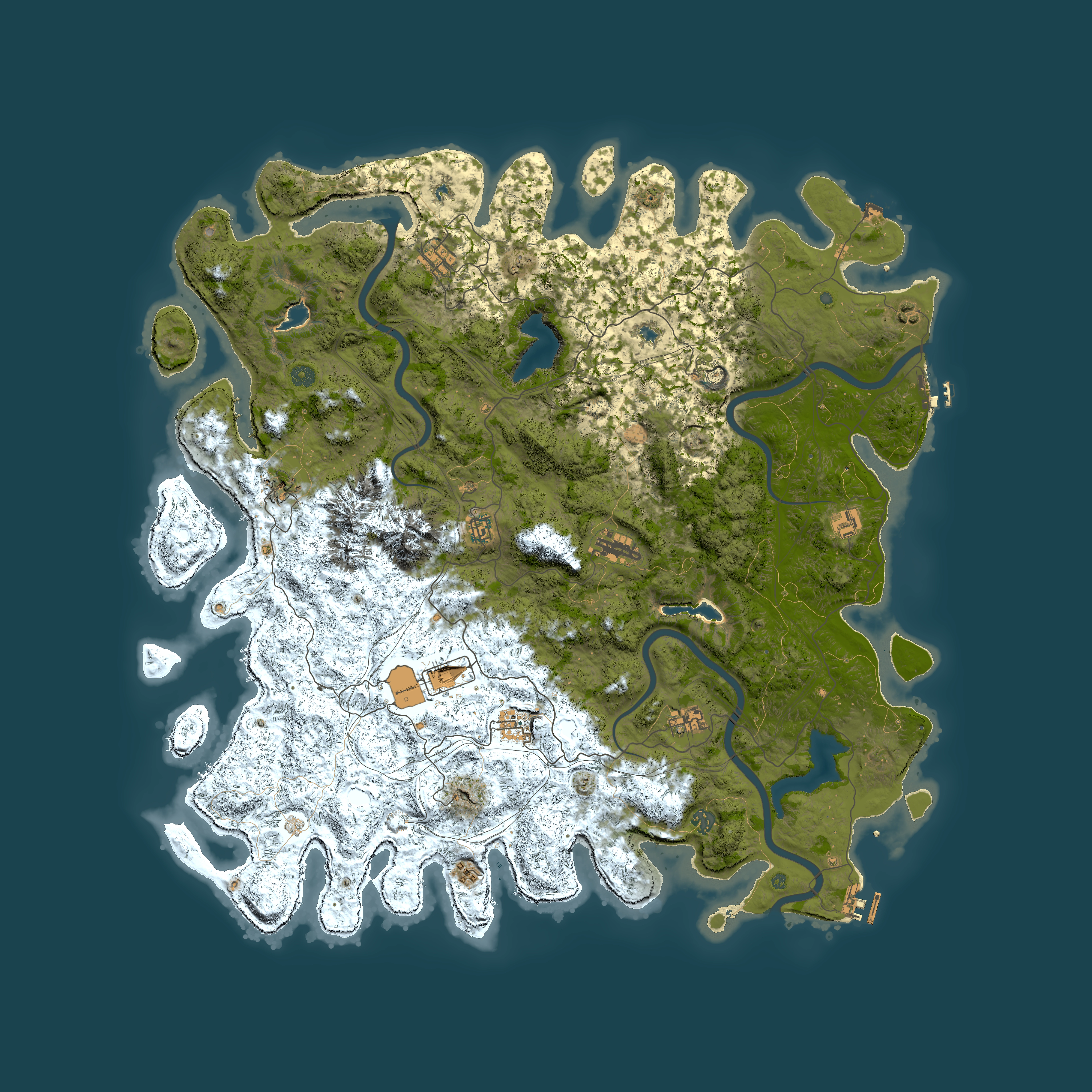 Full top-down render of Rust map seed 1535005320, 5500x5500m