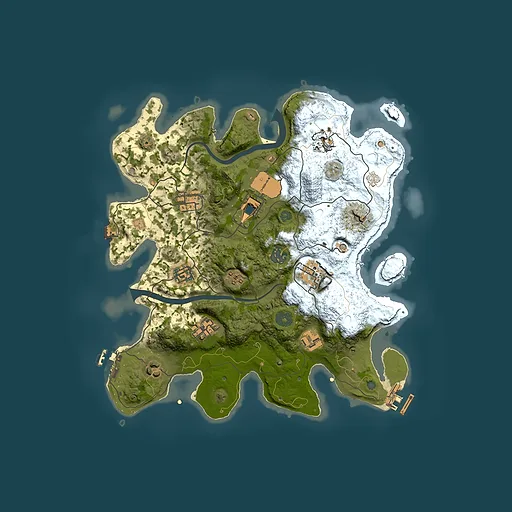 Rust map seed 367620684, 3500x3500m top-down preview