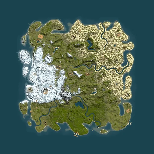 Rust map seed 1326825695, 6000x6000m top-down preview