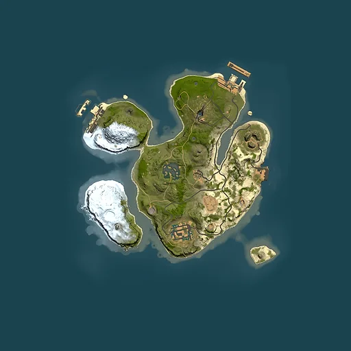 Rust map seed 380042034, 2000x2000m top-down preview