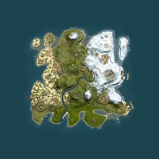 Rust map seed 637946221, 3000x3000m top-down preview