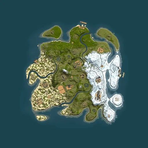 Rust map seed 811056717, 3500x3500m top-down preview