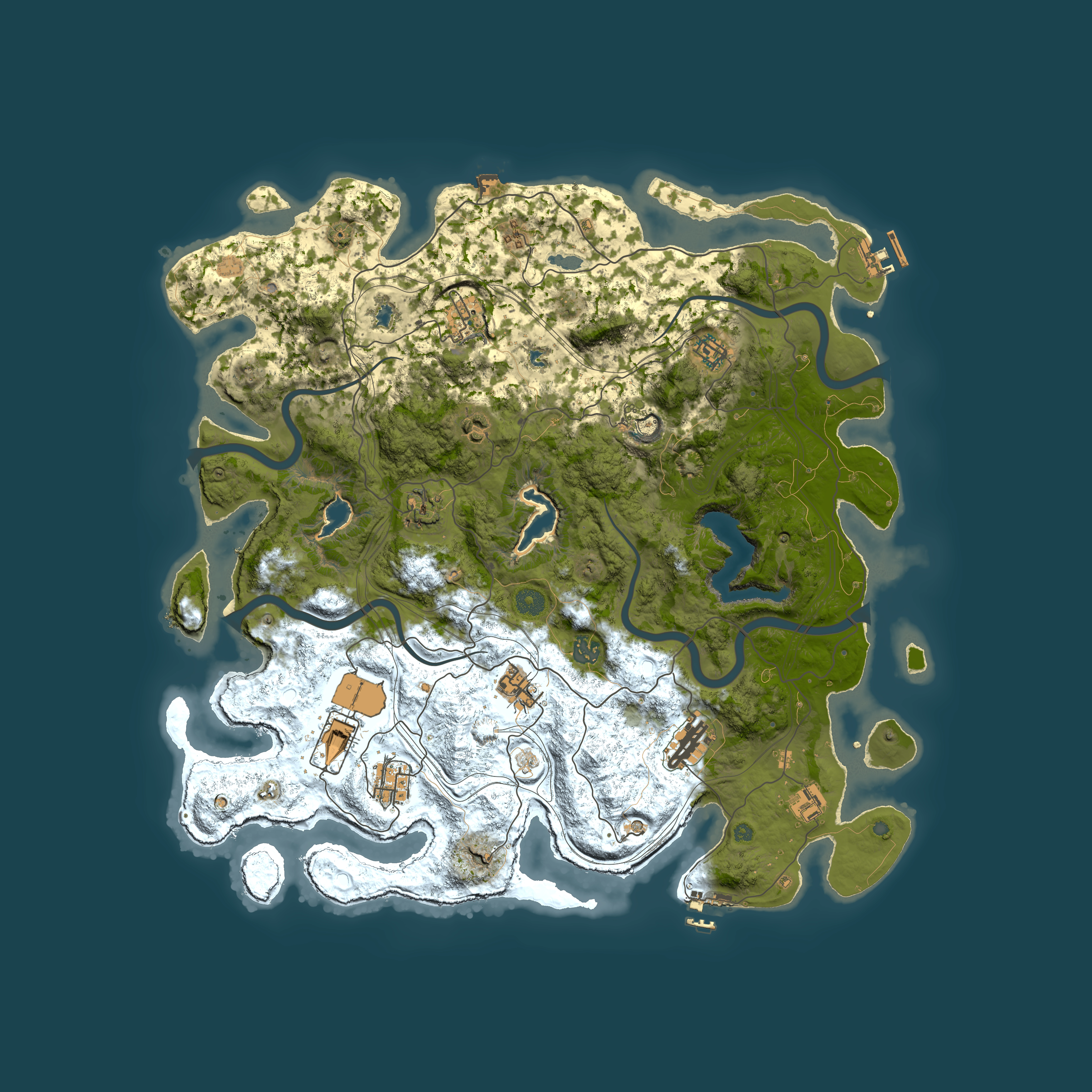 Full top-down render of Rust map seed 2073529032, 4500x4500m