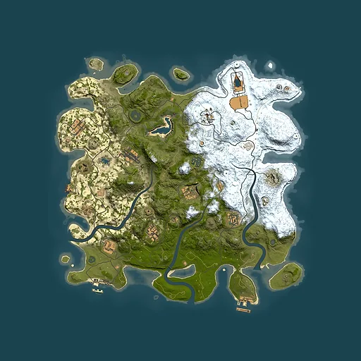 Rust map seed 1669516222, 4000x4000m top-down preview