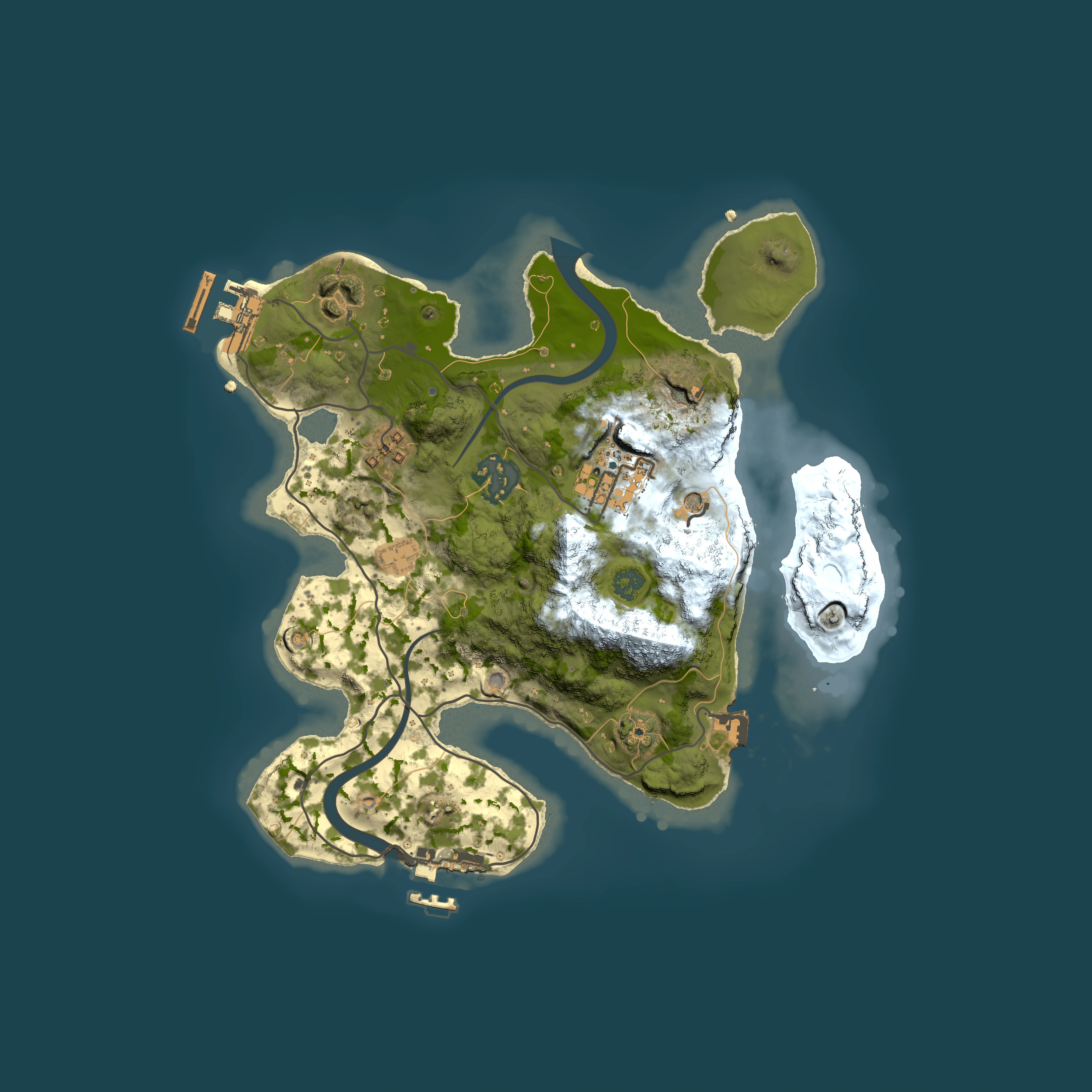 Full top-down render of Rust map seed 107527353, 2500x2500m
