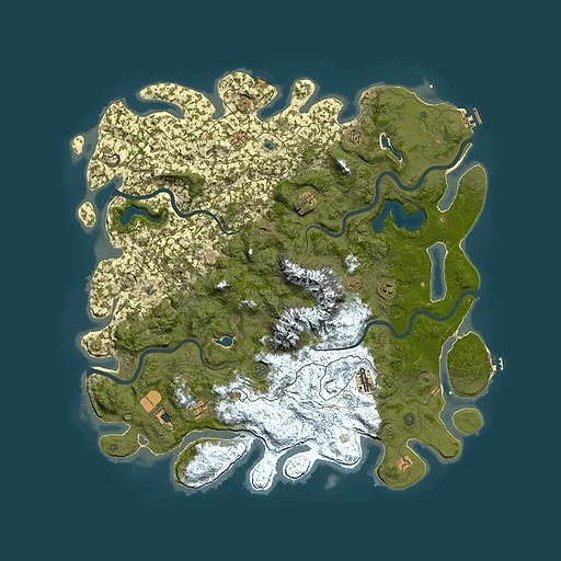 Rust map seed 1270820283, 5500x5500m top-down preview