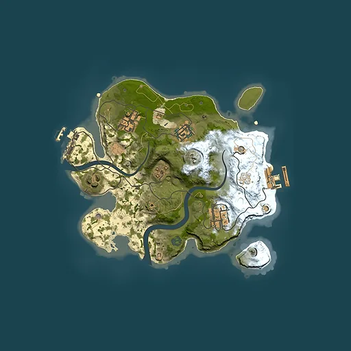 Rust map seed 381101332, 2500x2500m top-down preview
