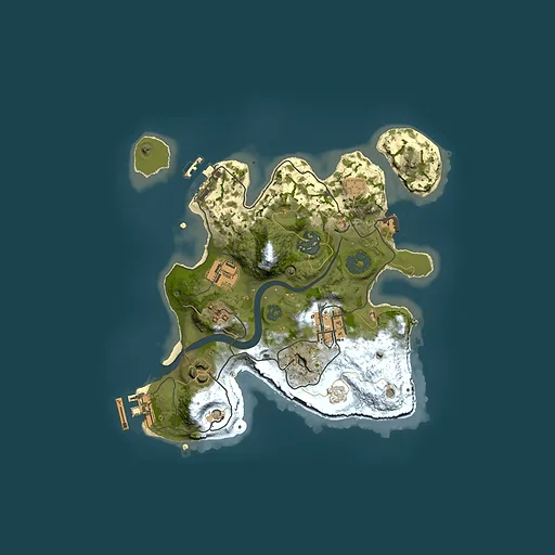 Rust map seed 1196190799, 2500x2500m top-down preview