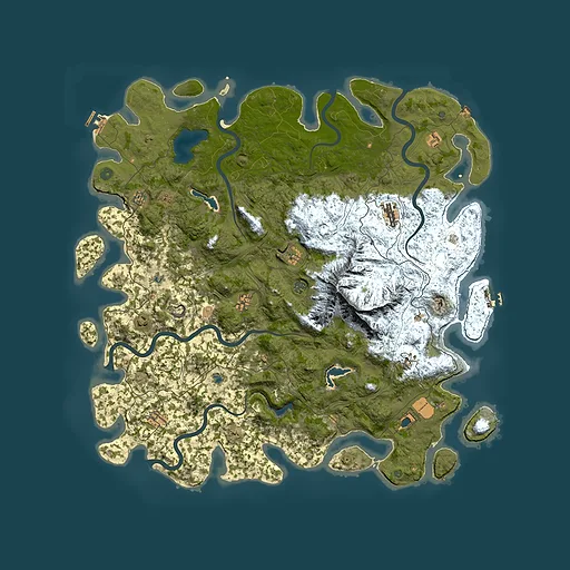 Rust map seed 1629263846, 5500x5500m top-down preview