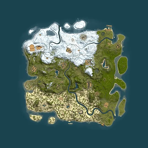 Rust map seed 574879712, 4500x4500m top-down preview
