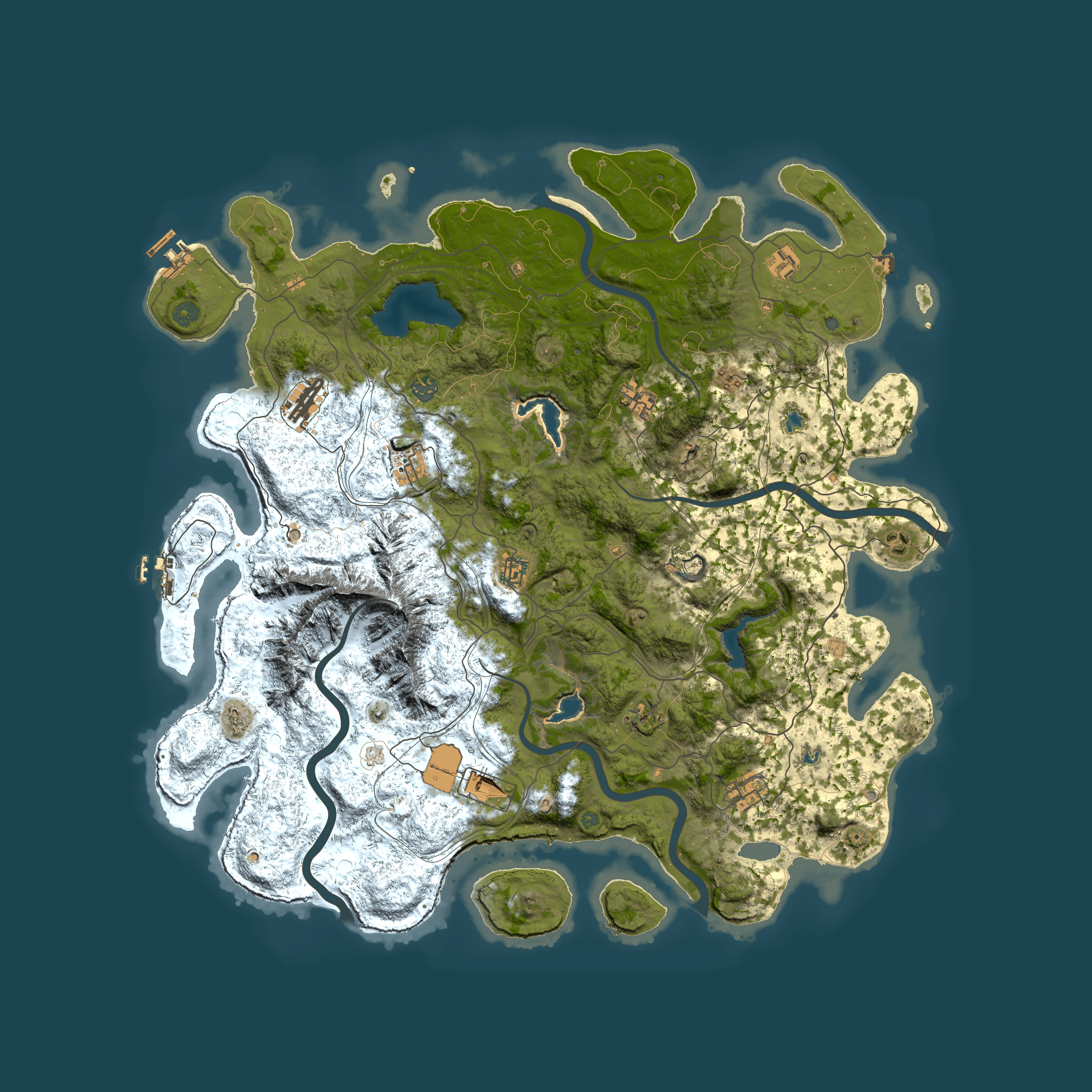 Full top-down render of Rust map seed 762078988, 5000x5000m