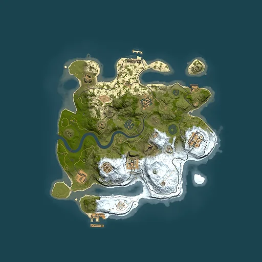 Rust map seed 2035097690, 3000x3000m top-down preview