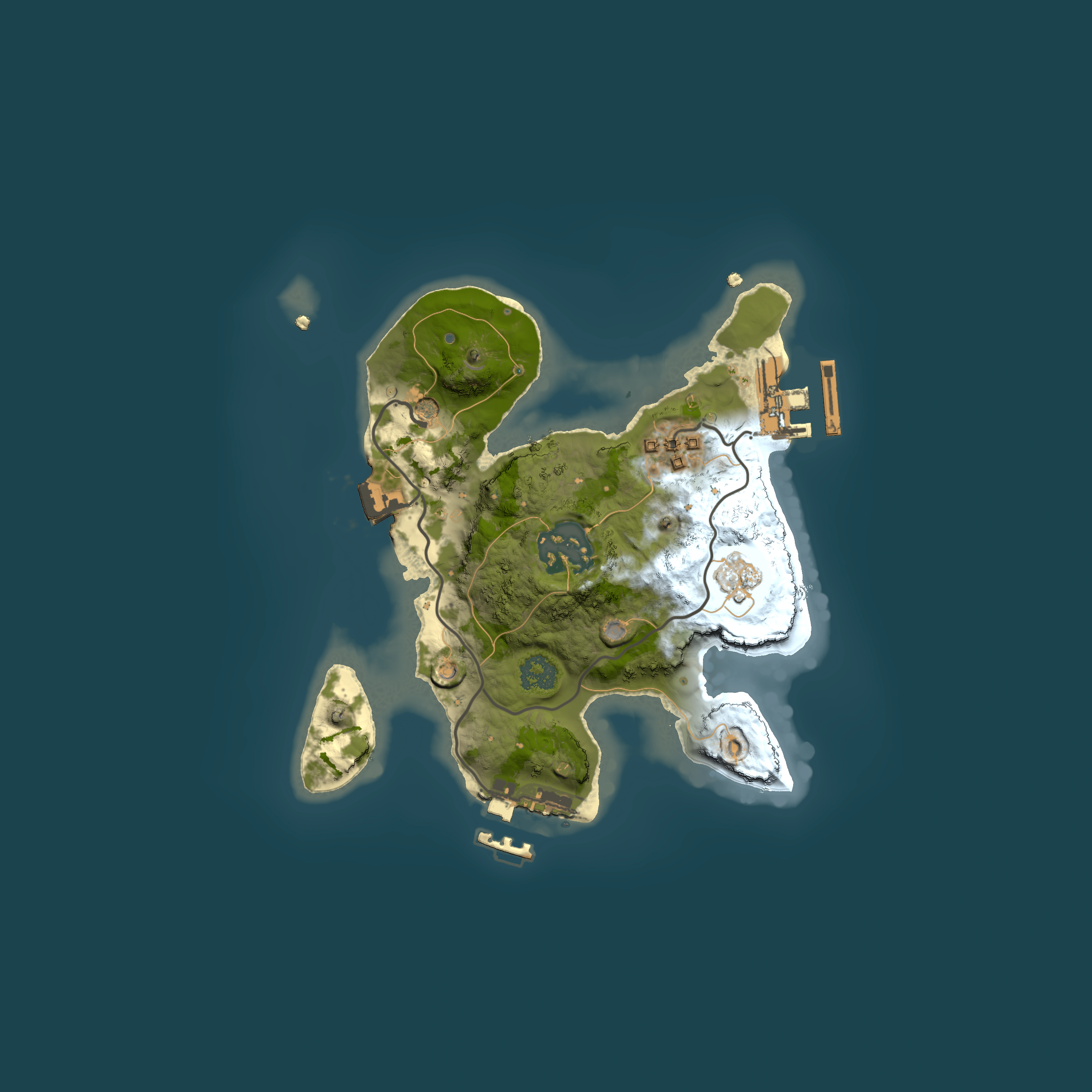Full top-down render of Rust map seed 2140759818, 2000x2000m