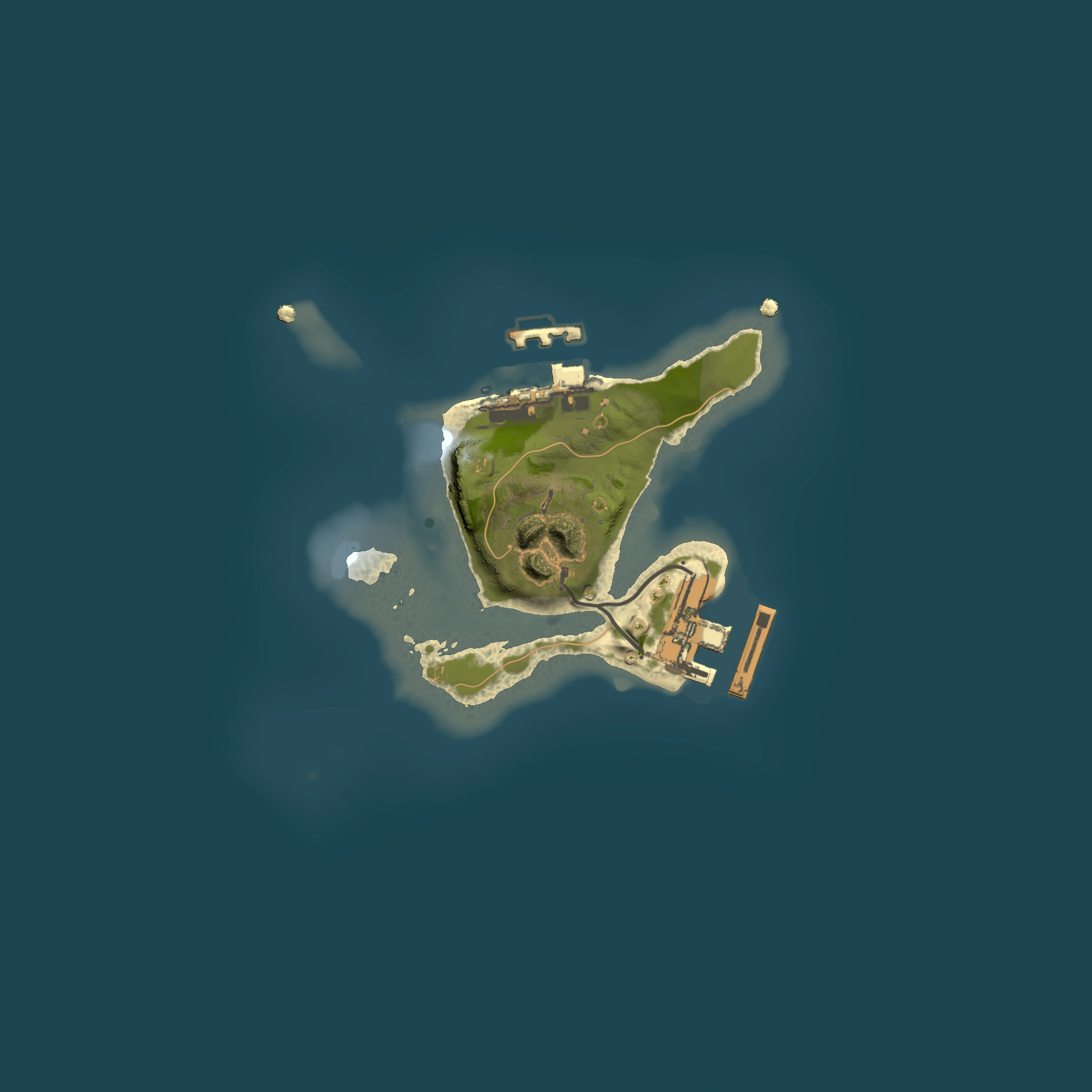 Full top-down render of Rust map seed 1546705956, 1500x1500m
