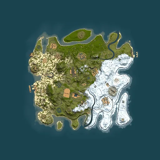 Rust map seed 2063110286, 3500x3500m top-down preview