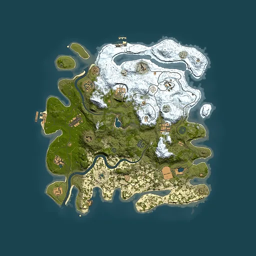 Rust map seed 292961013, 4000x4000m top-down preview