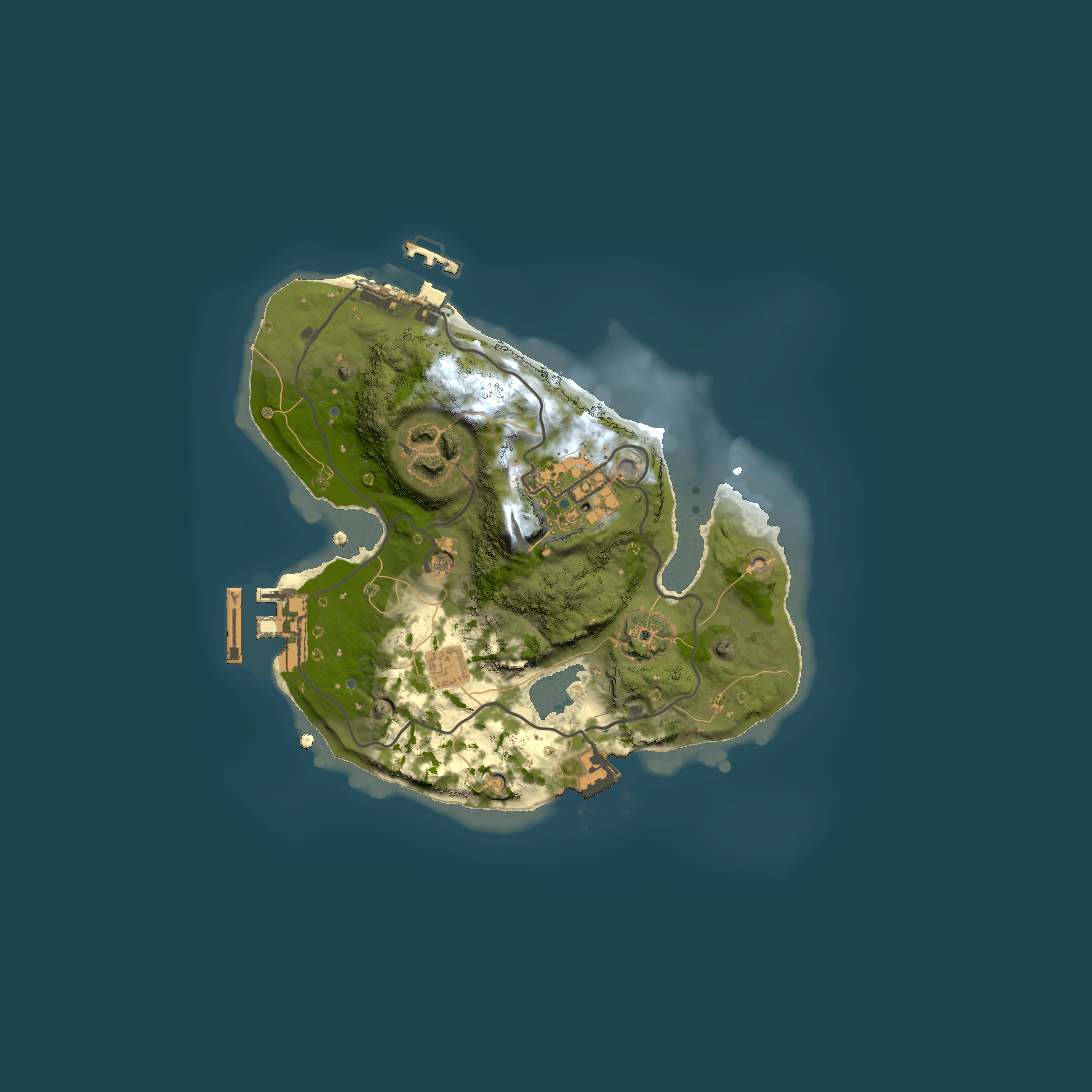 Full top-down render of Rust map seed 719554111, 2000x2000m