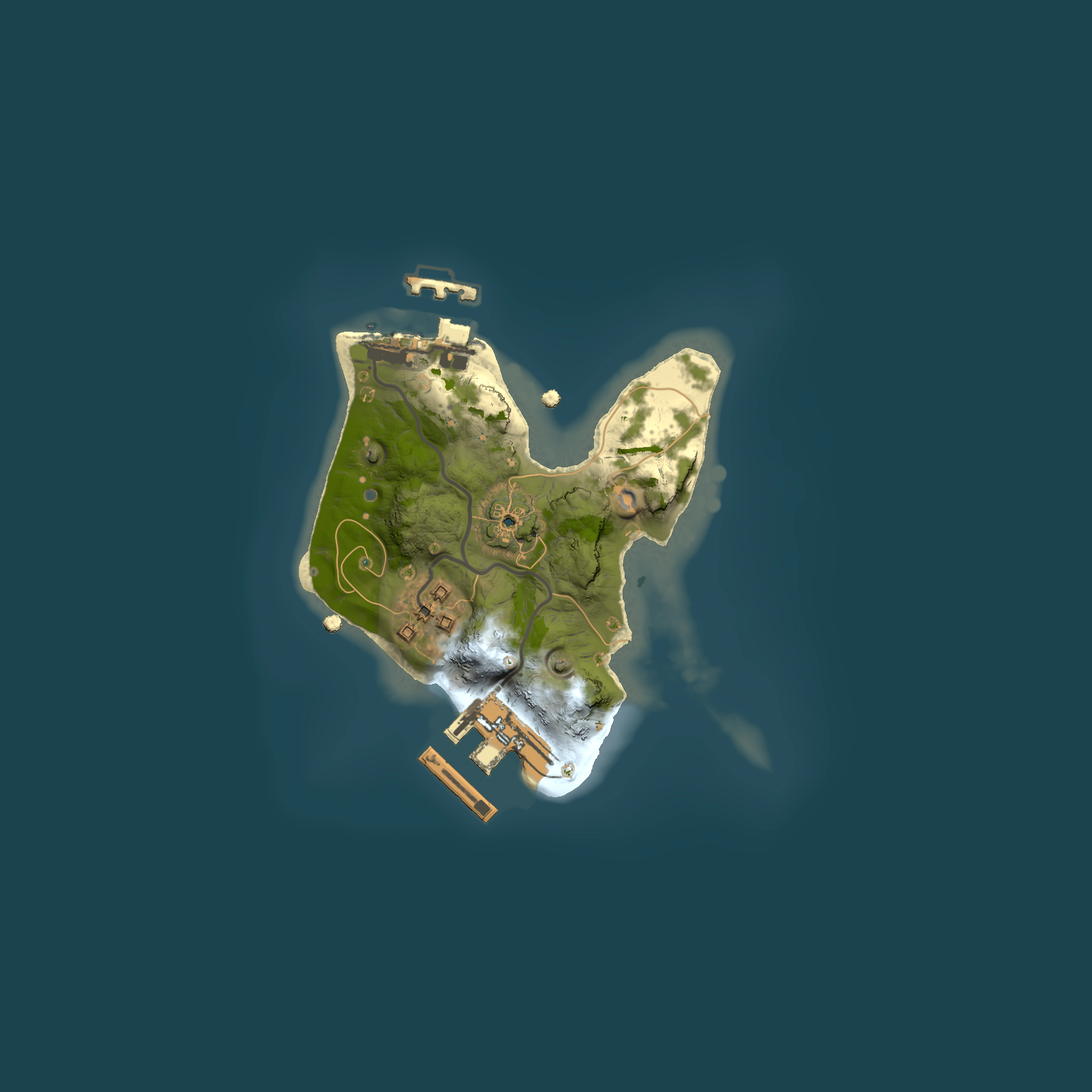 Full top-down render of Rust map seed 2065287843, 1500x1500m
