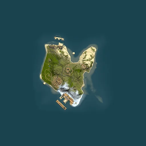 Rust map seed 2065287843, 1500x1500m top-down preview