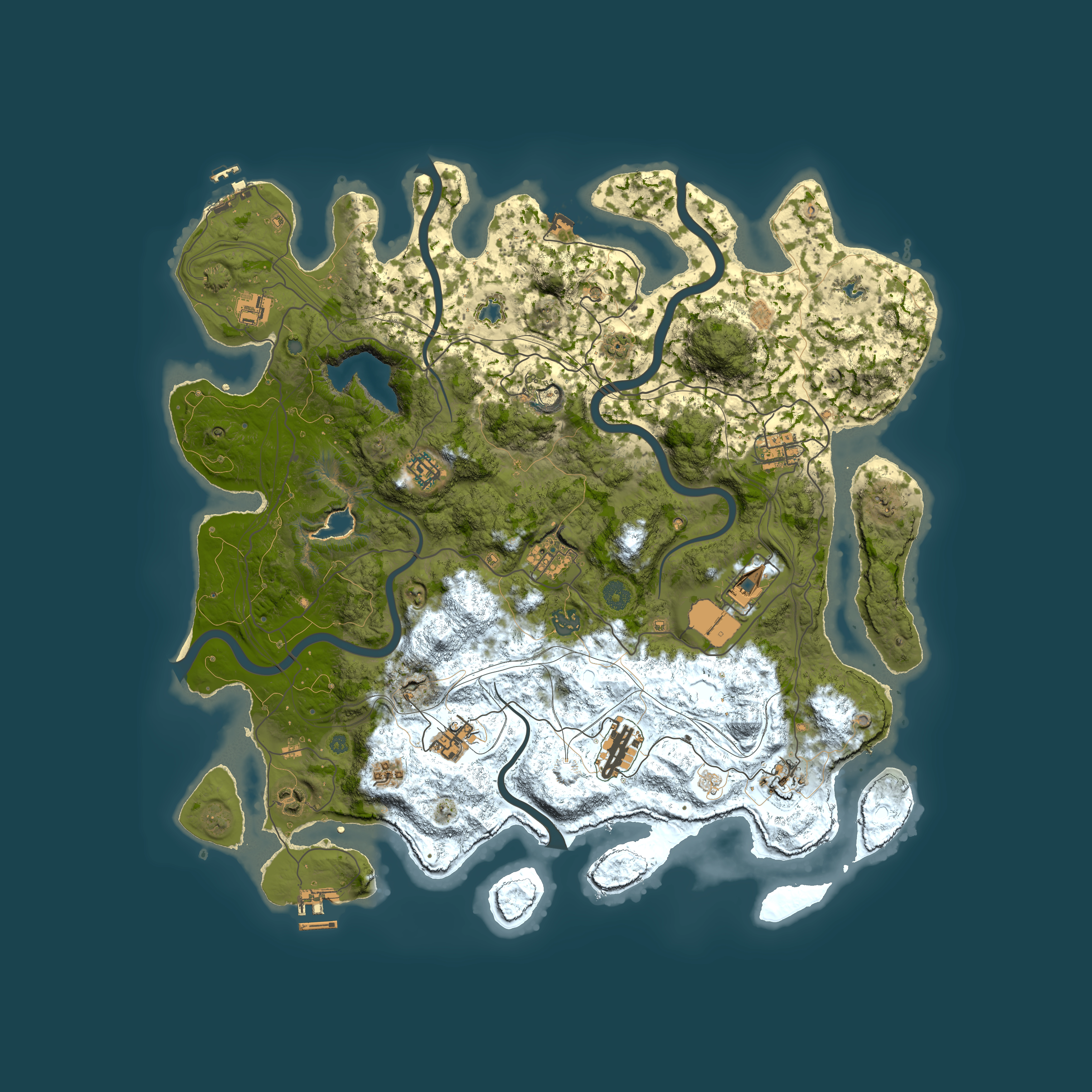 Full top-down render of Rust map seed 865039601, 4500x4500m
