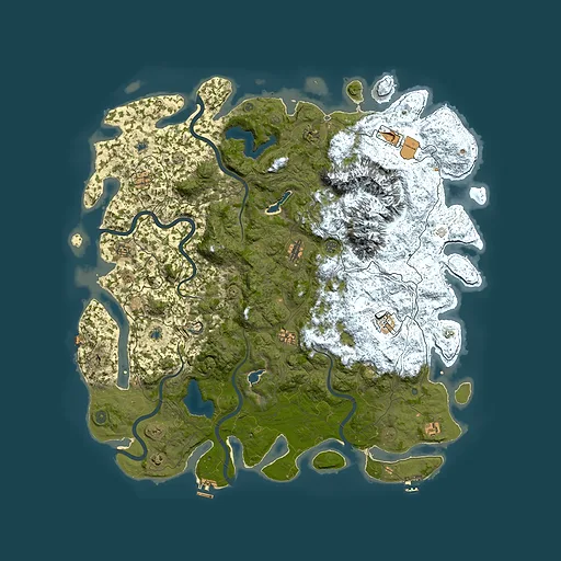 Rust map seed 1684138662, 5500x5500m top-down preview