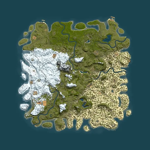 Rust map seed 577658320, 6000x6000m top-down preview