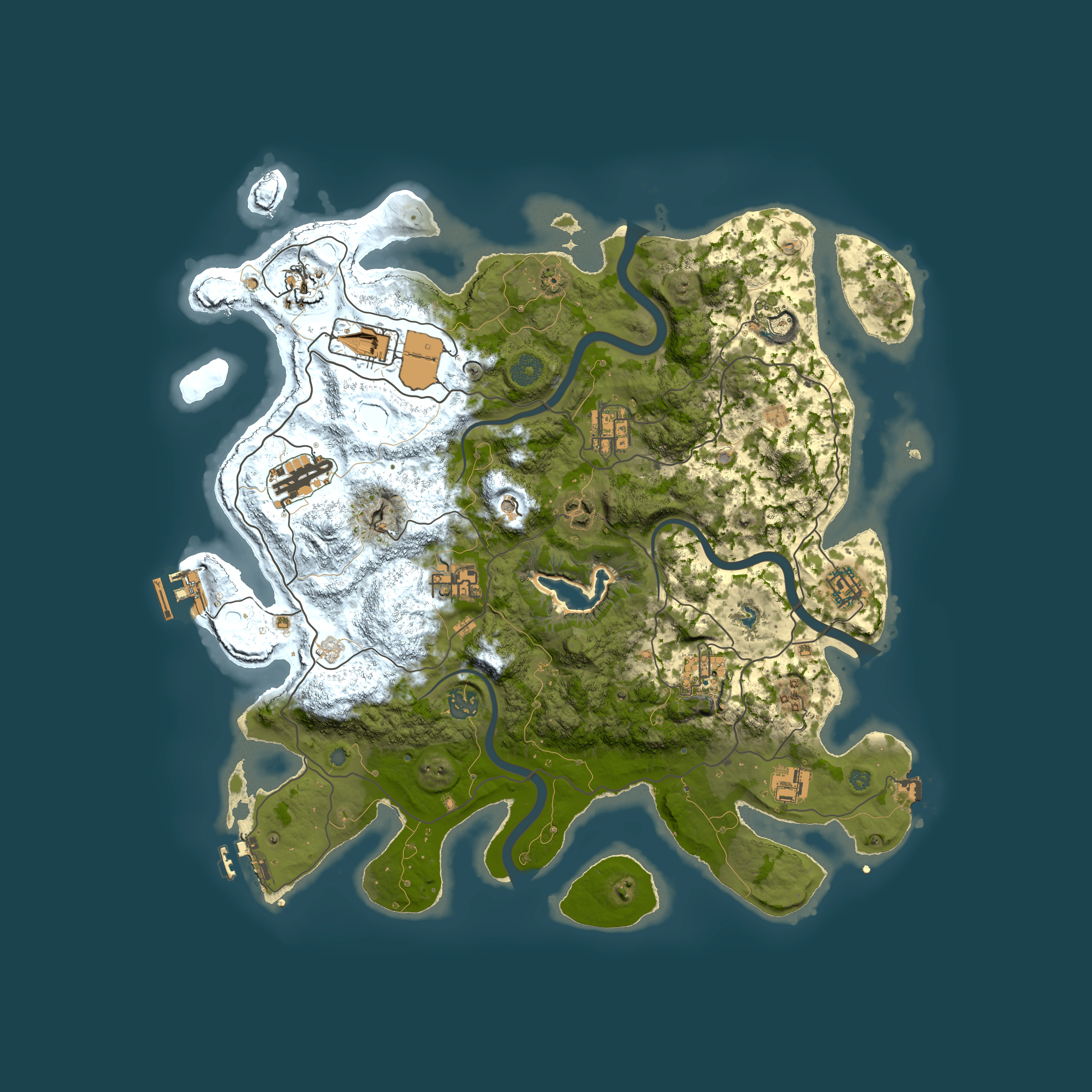 Full top-down render of Rust map seed 655475703, 4000x4000m