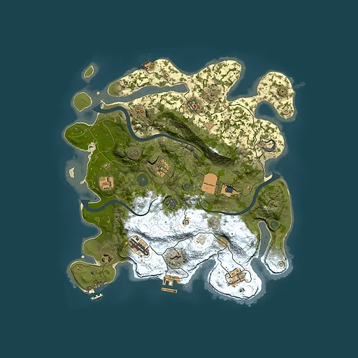 Rust map seed 1286855598, 3500x3500m top-down preview