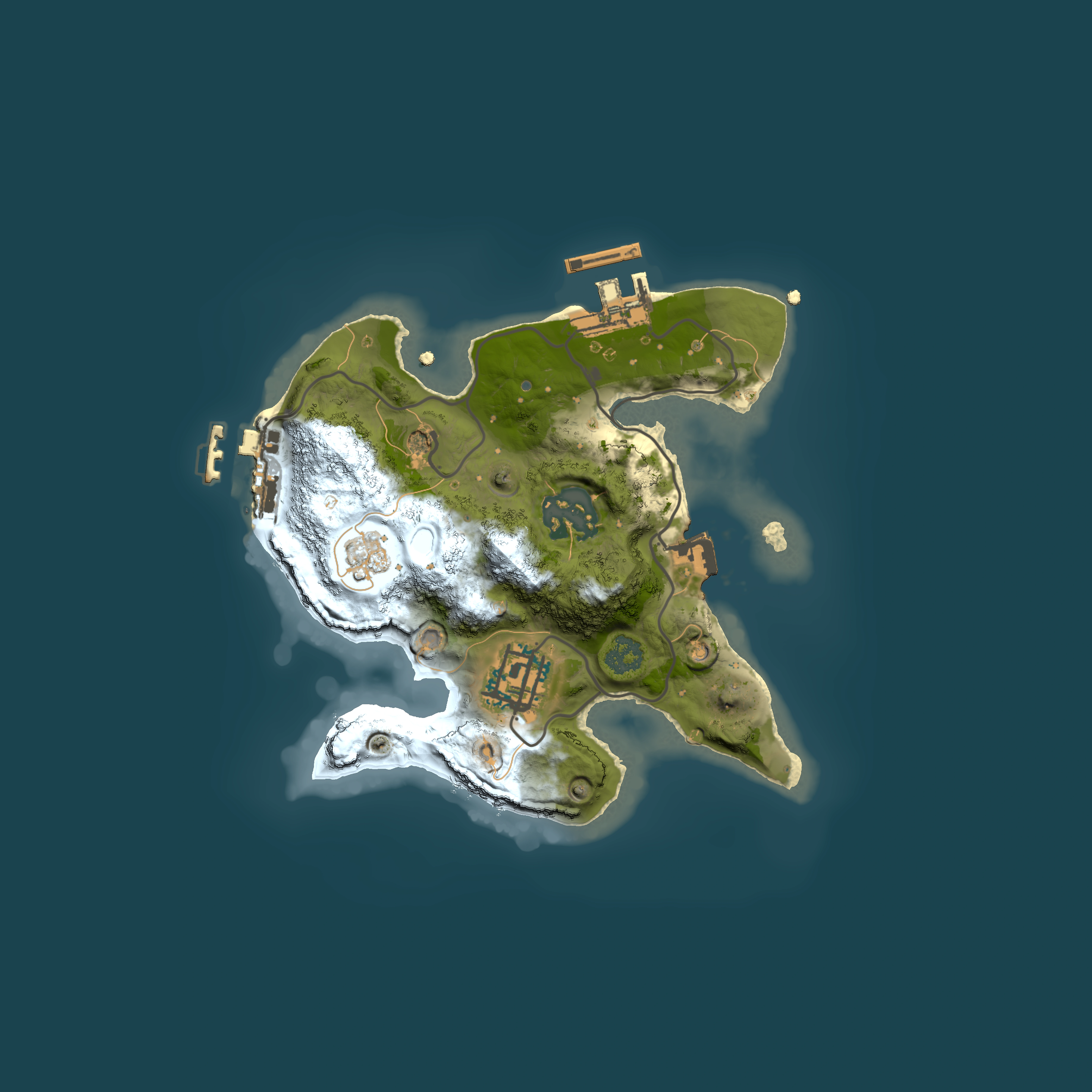 Full top-down render of Rust map seed 490737640, 2000x2000m