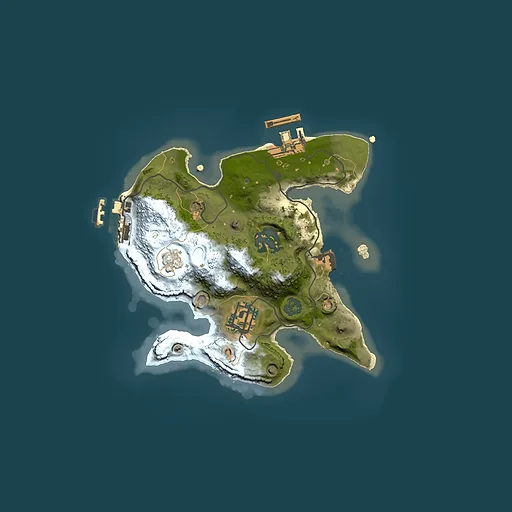 Rust map seed 490737640, 2000x2000m top-down preview