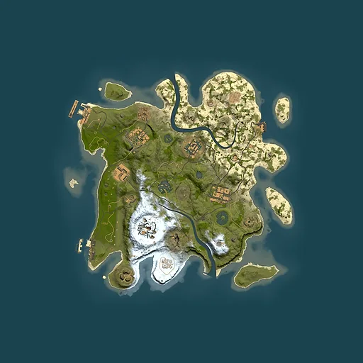 Rust map seed 1812472555, 3000x3000m top-down preview