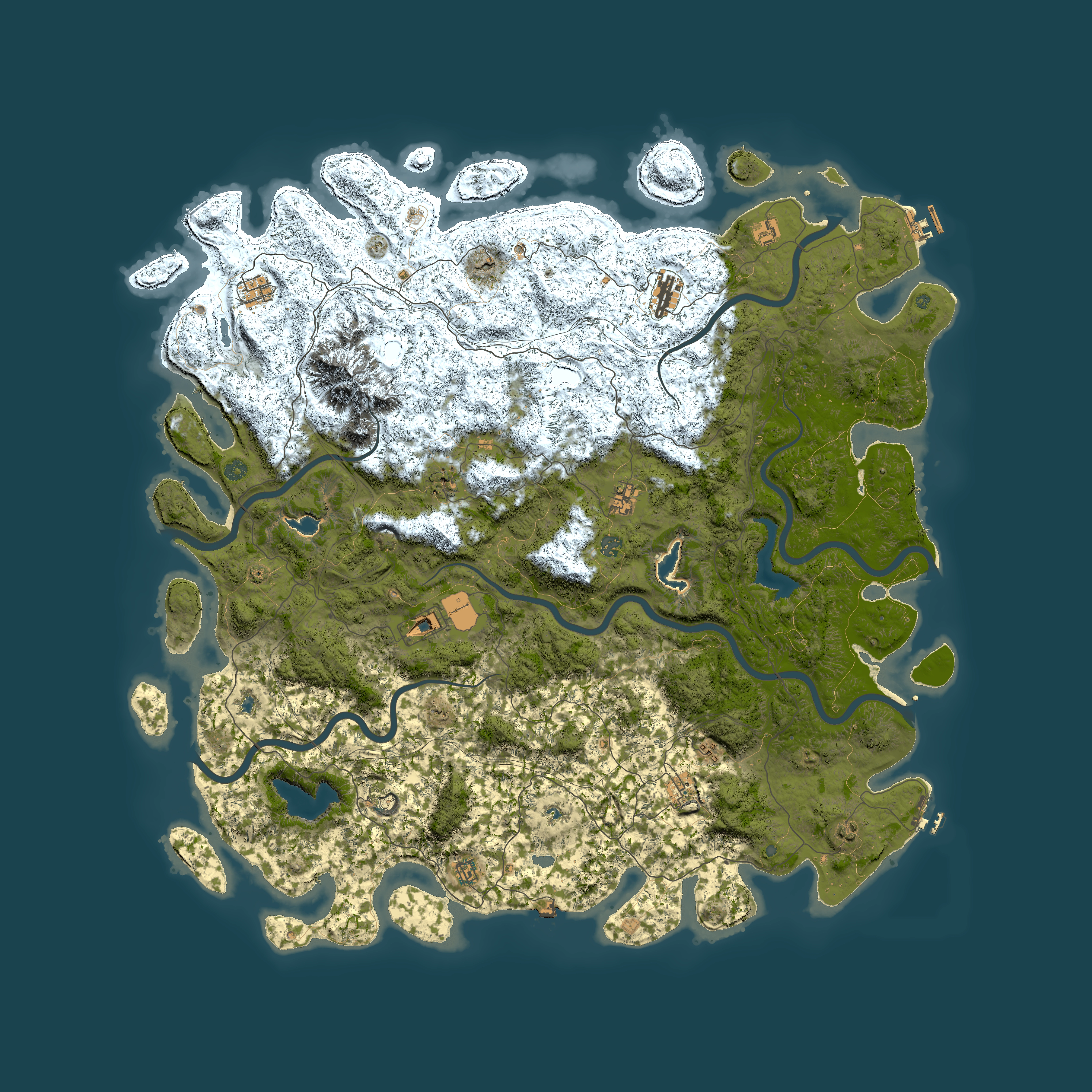 Full top-down render of Rust map seed 351692155, 6000x6000m