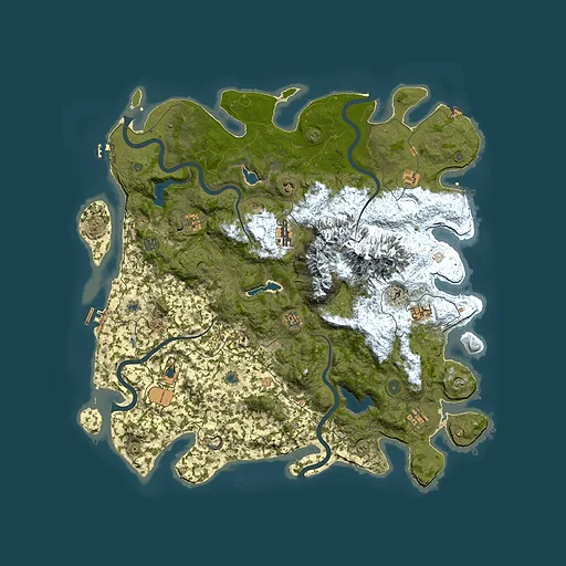 Rust map seed 1531914603, 5000x5000m top-down preview