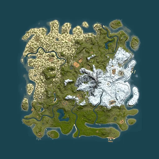 Rust map seed 2037559858, 5500x5500m top-down preview