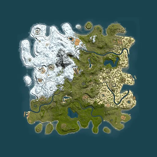 Rust map seed 1920357989, 5000x5000m top-down preview