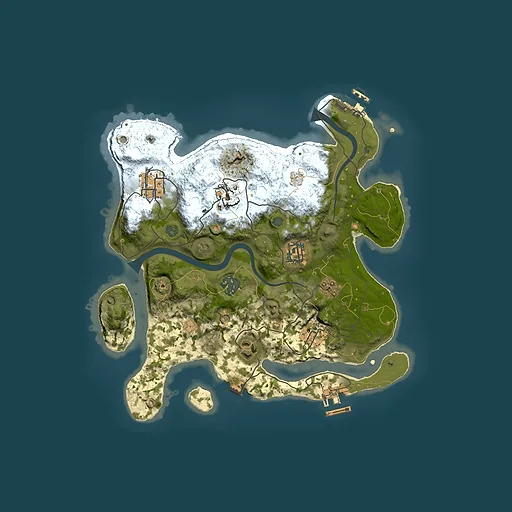 Rust map seed 658625283, 3000x3000m top-down preview