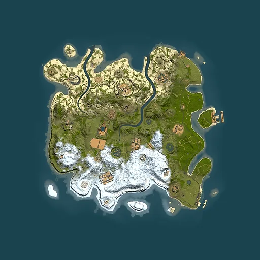 Rust map seed 1454368729, 3500x3500m top-down preview