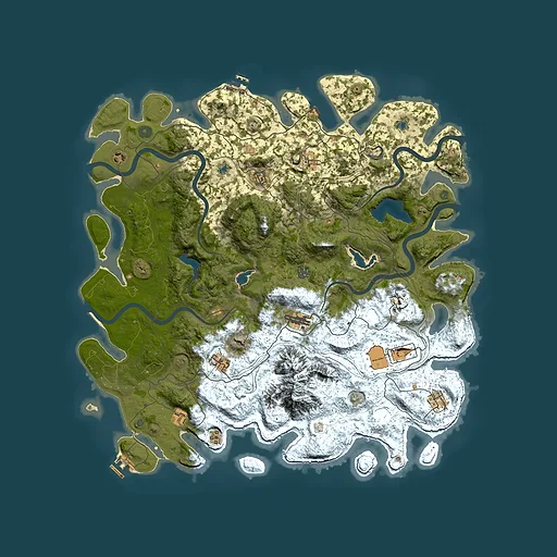 Rust map seed 270235647, 5000x5000m top-down preview