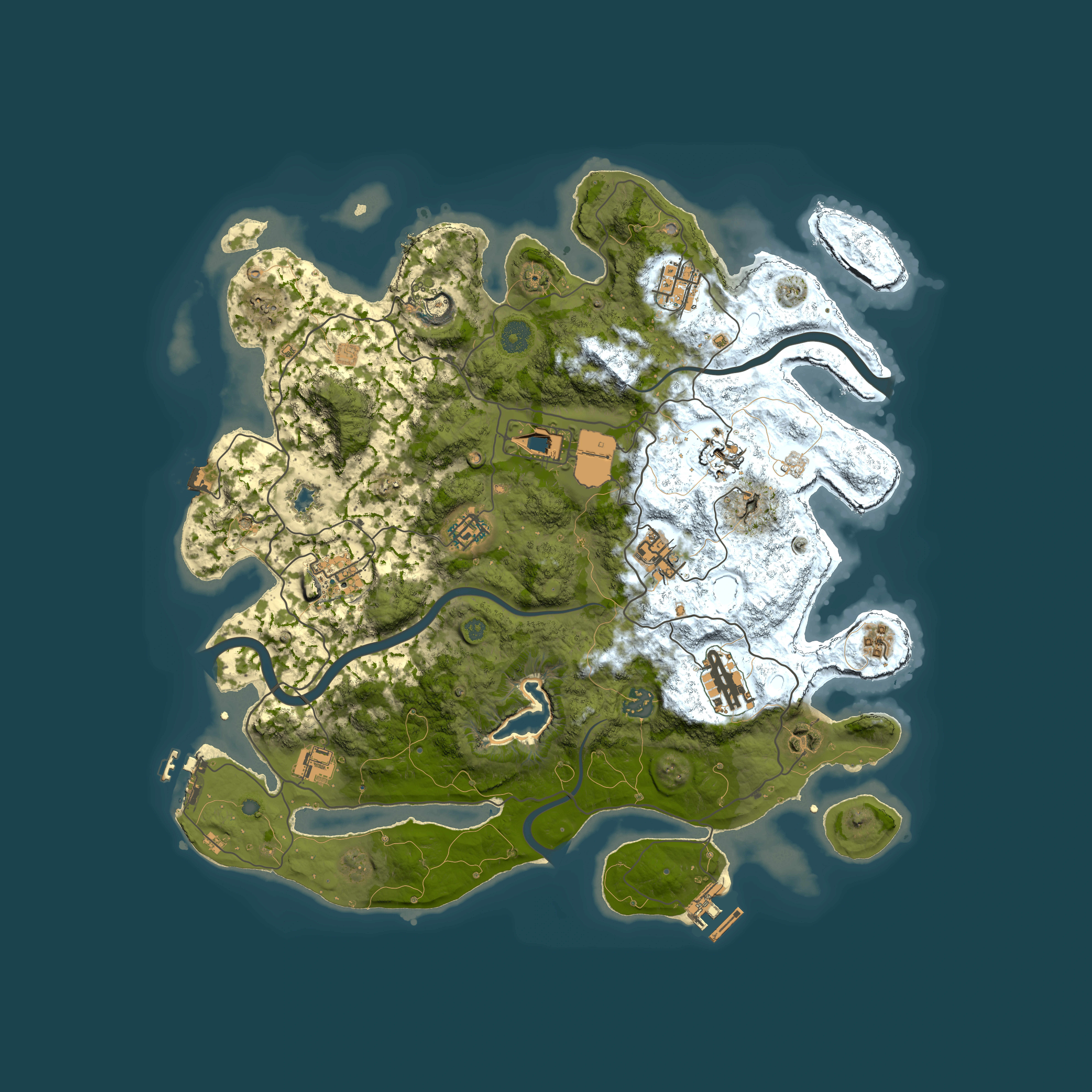 Full top-down render of Rust map seed 1682900747, 4000x4000m