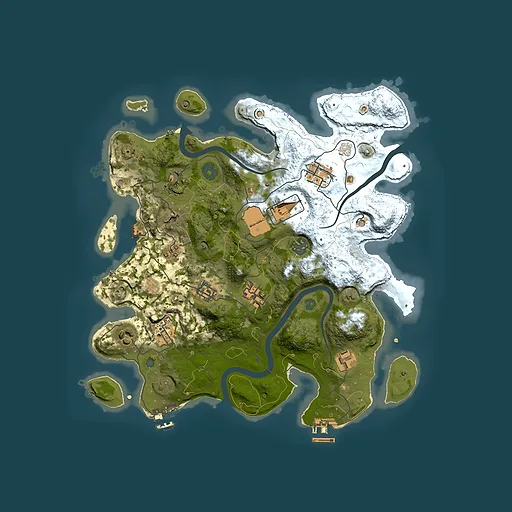Rust map seed 341199924, 3500x3500m top-down preview