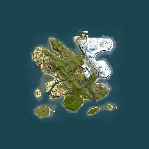 Rust map seed 1618423431, 2500x2500m top-down preview
